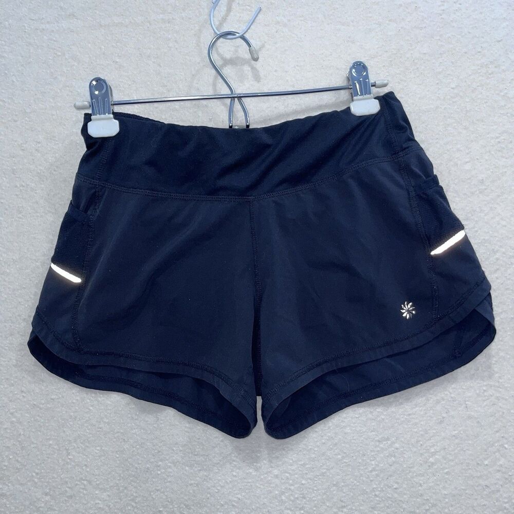 Athleta Women’s Shorts Black With Liner Size XS Running Athleisure Walk